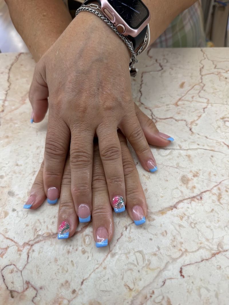 Nails done at The Best Nails