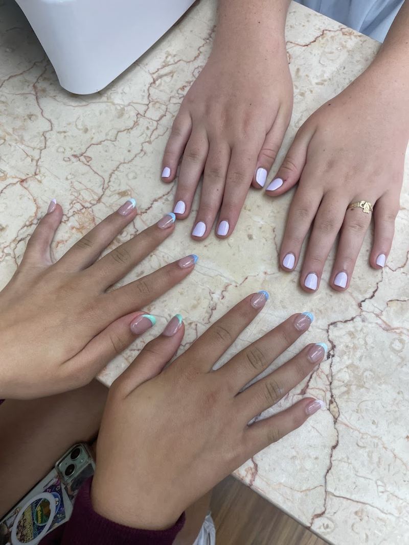 Nails done at The Best Nails