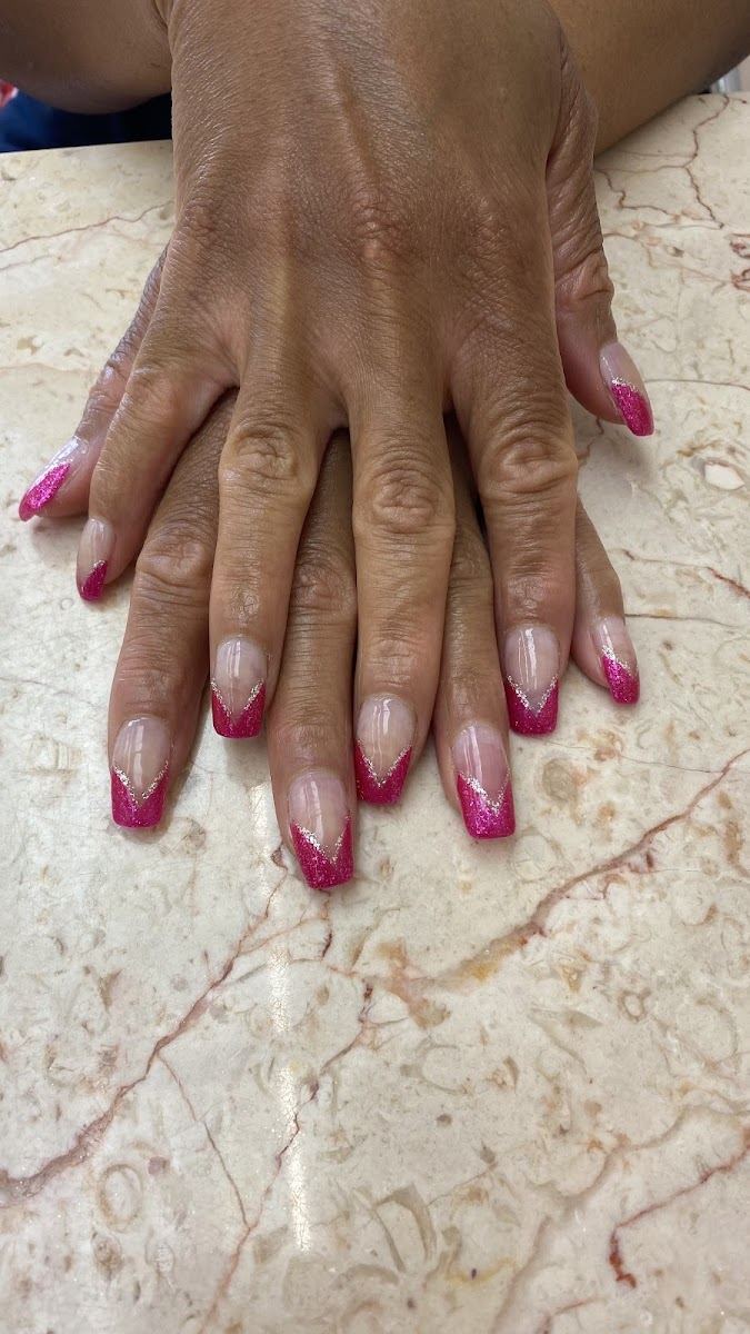 Nails done at The Best Nails